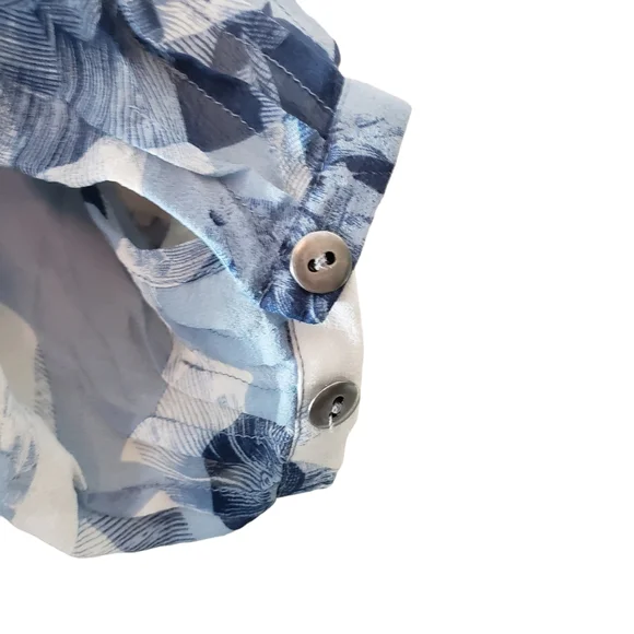 Banana Republic 100% Silk Abstract FloraPrint Tunic Top & Cami adjustable straps - Picture 11 of 13